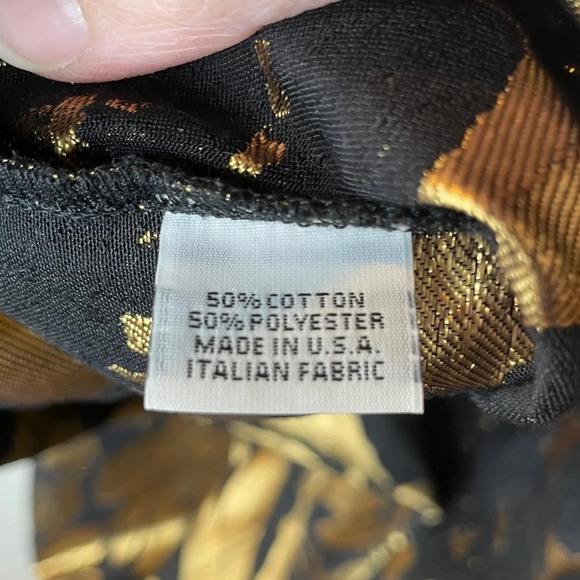 Bryn Walker Yael Folie D' Oro Jacquard Metallic Floral Print Top Size Small - Picture 9 of 11